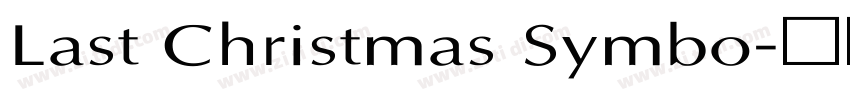 Last Christmas Symbo字体转换